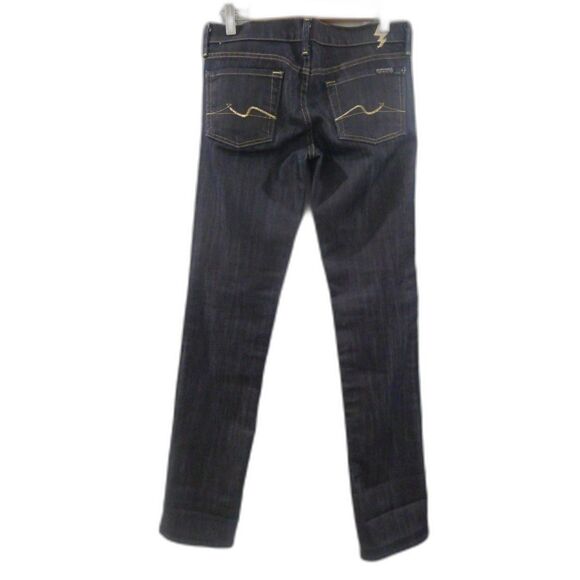 7 For All Mankind Dark Wash Straight Leg Gold Digger Jean - 26 - Picture 2 of 7